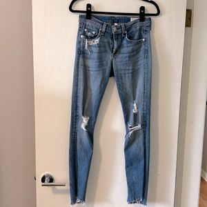 Rag and bone distressed jeans